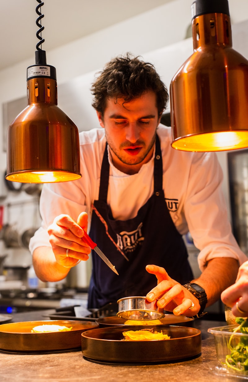 Chef in a professional kitchen